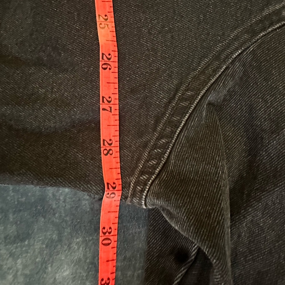 Lazer Black Denim Jean Vintage Wash Jacket - Picture 7 of 7
